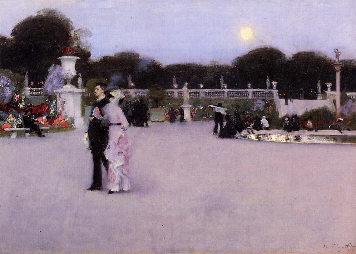 John Singer Sargent In the Luxembourg Garden